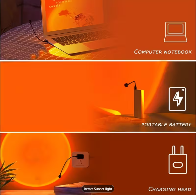 Sunset Glow Projection Lamp 🌅USB